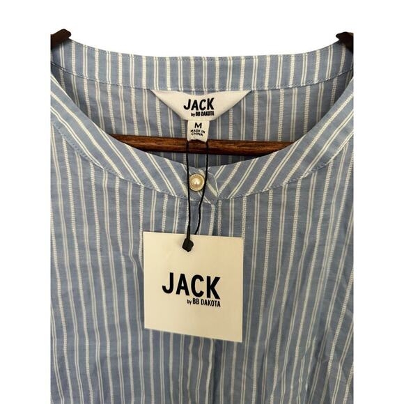 Jack By BB Dakota, striped cotton blouse, size medium - Picture 4 of 5